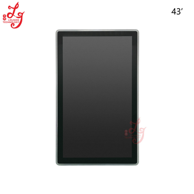 43 Inch Capacitive Monitor Support Windows / 3M / ELO And More Touch Protocol Screw Holes Prepared