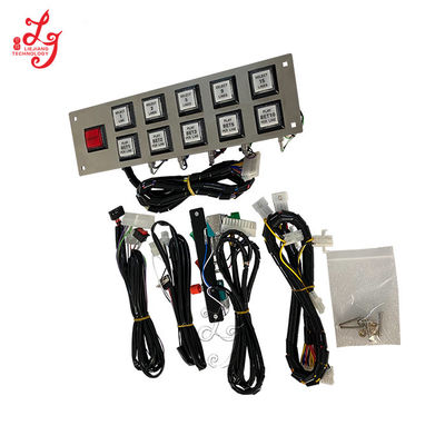 Life of Luxury WMS 550 Buttons Panel Full Kit Wiring Harness Cable Cheery Master Kits For Sale